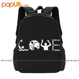 Love Water Polo Coye Backpack Large Capacity Schoolbag Storage Bag