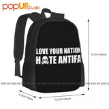 Antifa Protesters Commie Scum Backpack Large Capacity Vintage School Bag