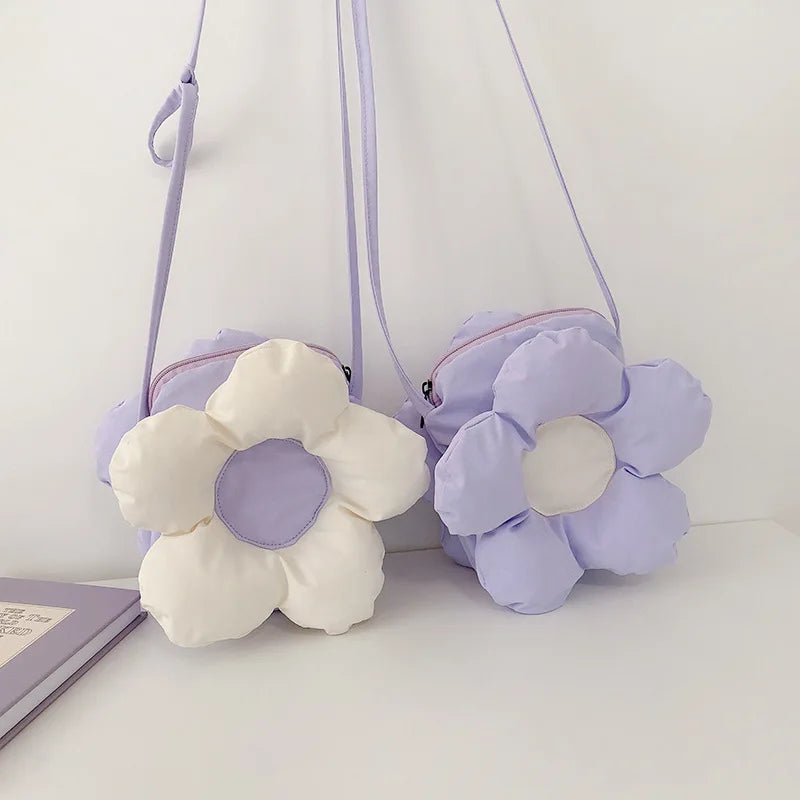 Flower Women Crossbody Bags Small Shoulder Bag Phone Pouch Purse