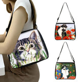 Lovely Cat Handbag Women Underarm Bags Adjustable Length Messenger Bag