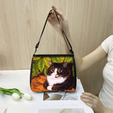 Lovely Cat Handbag Women Underarm Bags Adjustable Length Messenger Bag