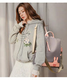 Women Backpacks Female Girl Shoulder Bags Oxford Rbbit School Bag