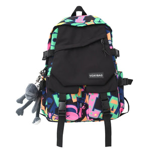 Hip-hop Backpacks Large Capacity Nylon Leisure Travel Bags