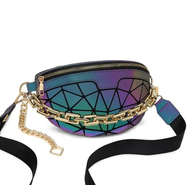 Luminous Waist Bag Laser Belt Bag Holographic Fanny Pack