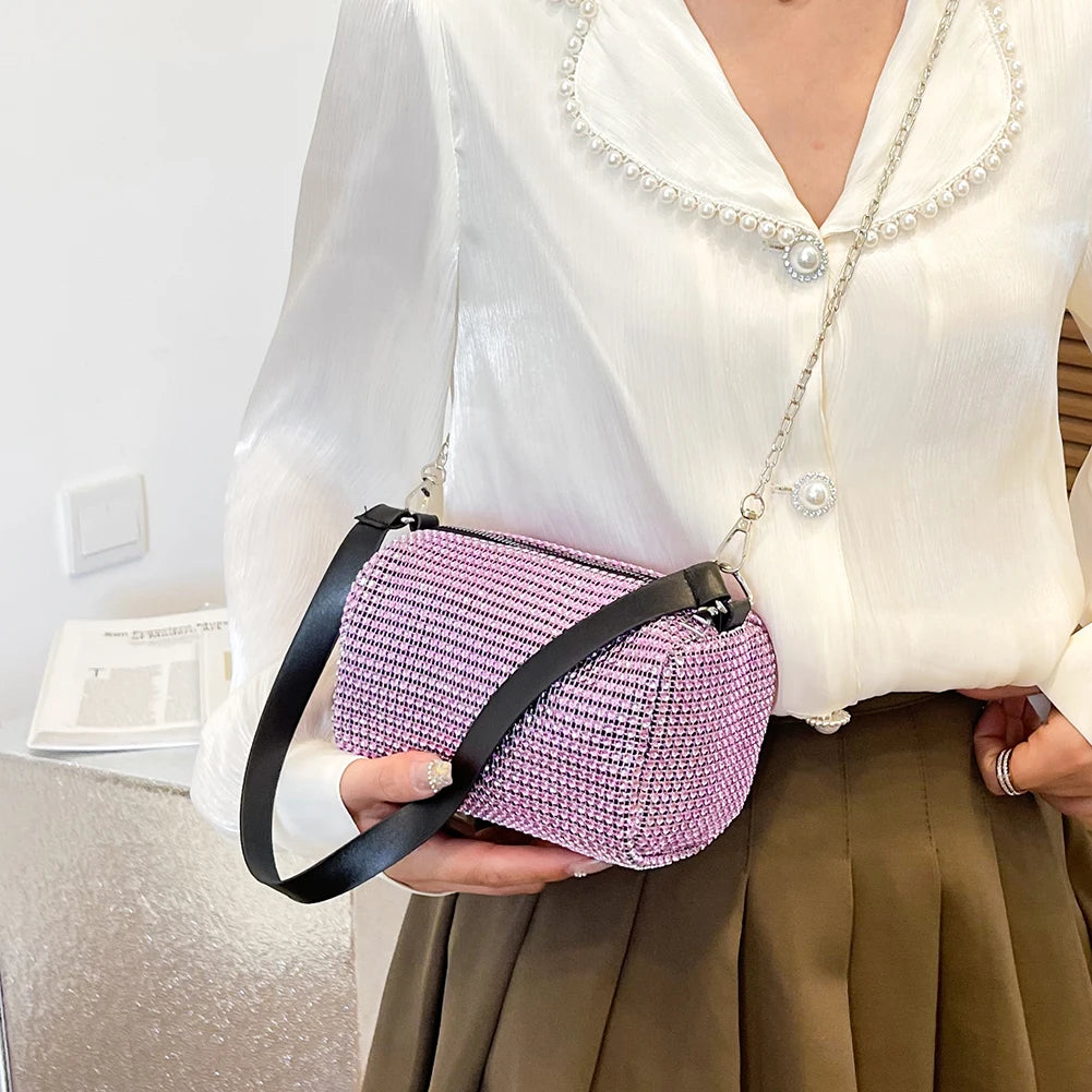 Diamond Chain Crossbody Purse Summer Tote Shoulder Bag