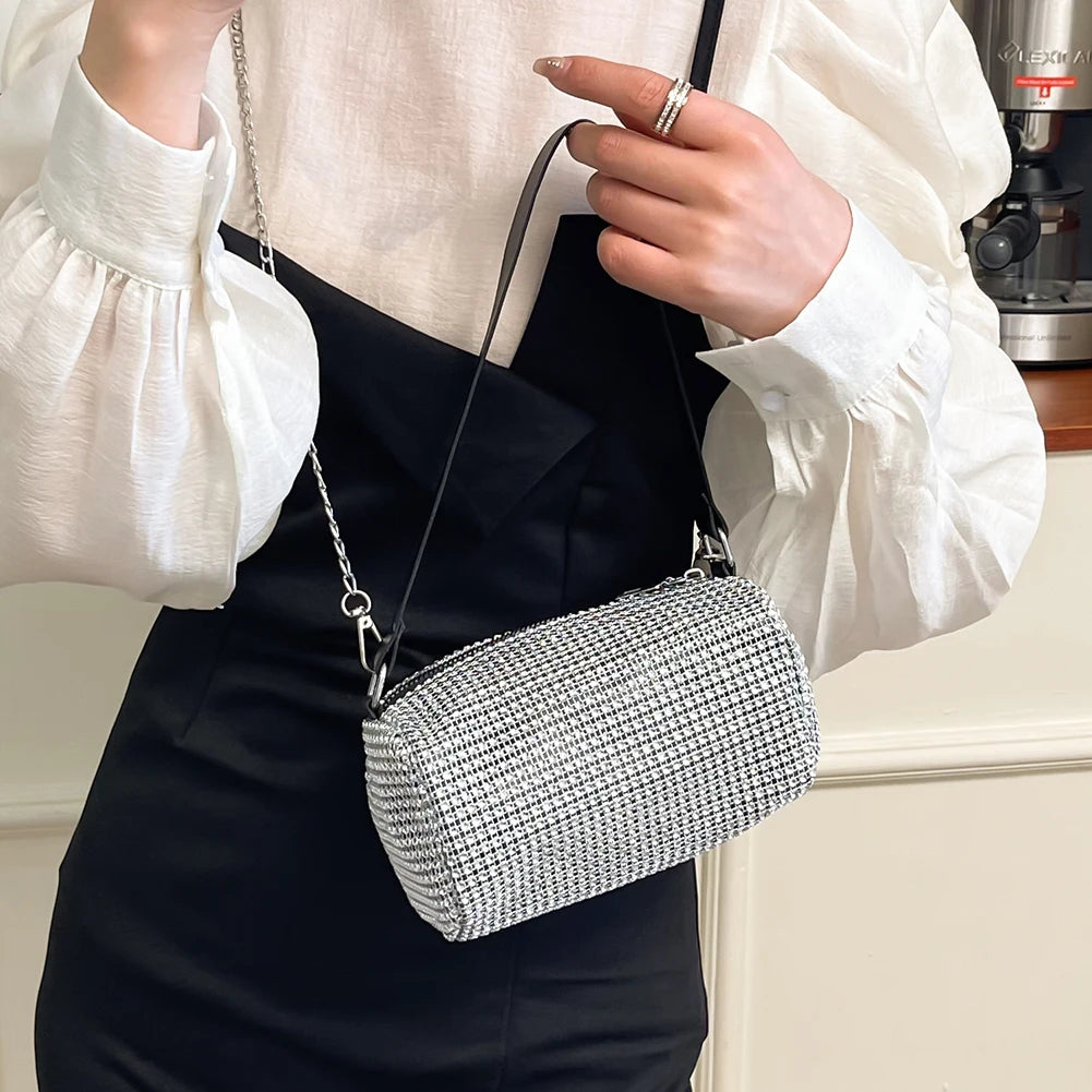 Diamond Chain Crossbody Purse Summer Tote Shoulder Bag