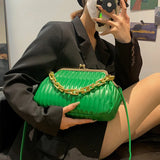 Frame Clutch Crossbody Bag Small PU Leather Handbag