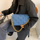 Leather Shoulder Bag Chains Bolsa Flap Bags for Girls