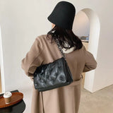 Leather Shoulder Bag Chains Bolsa Flap Bags for Girls
