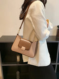 Crossbody Bags Women's Shoulder Bag Pu Leather Contrast