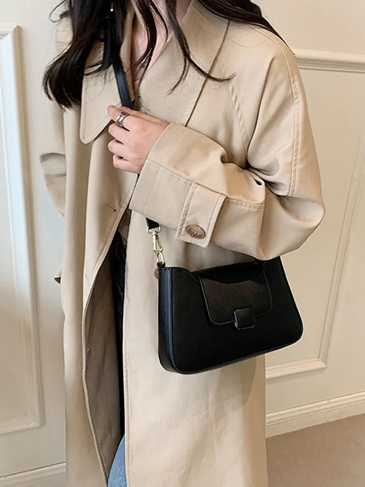 Crossbody Bags Women's Shoulder Bag Pu Leather Contrast