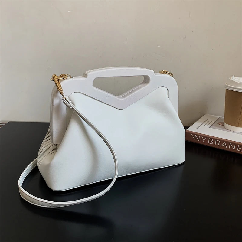 Women's Single Shoulder Leather Handbag Tote