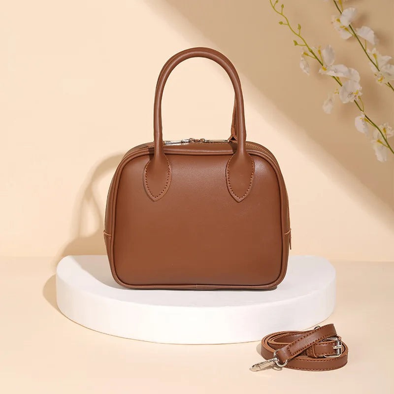 Medium PU Leather Handbag Shoulder Bags for Women Tote Bag