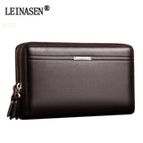 Men Wallet Leather Purse Casual Long Business Male Clutch Wallets