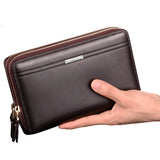 Men Wallet Leather Purse Casual Long Business Male Clutch Wallets