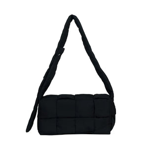 Casual Solid Shoulder Bag for Women, Square Messenger Bag