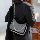 Bright Diamond Underarm Bag Chains Shoulder Messenger Bag