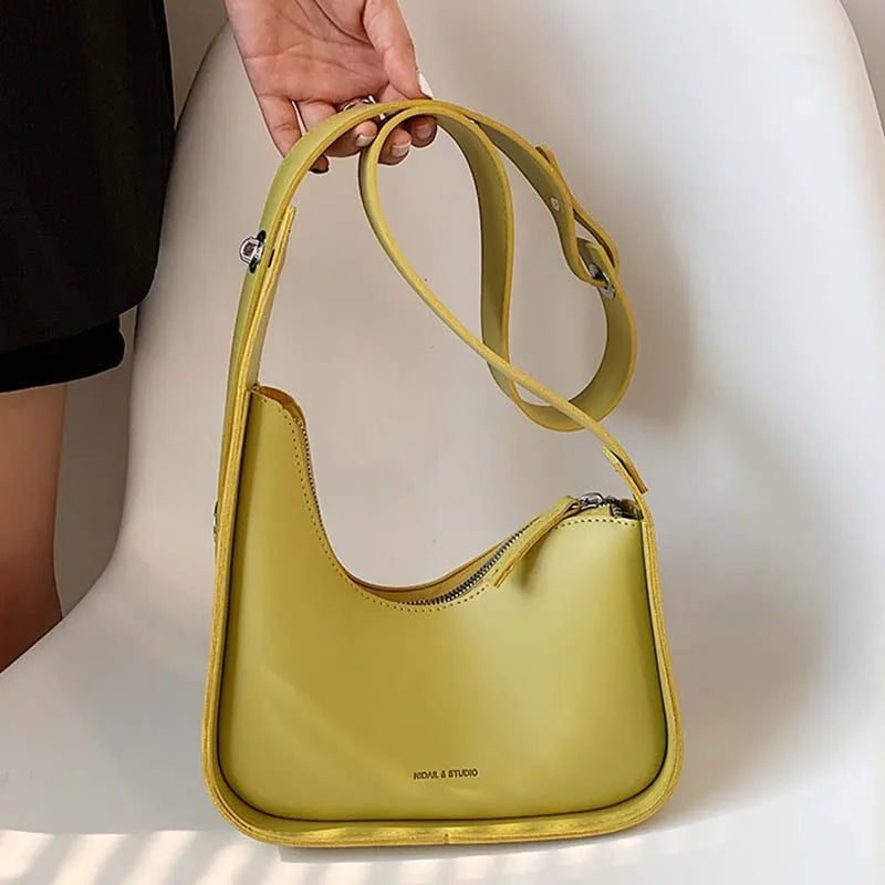 Lemon Shoulder Bag Women Leather Crossbody Satchels Handbag