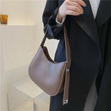 Crossbody Bag Women PU Leather Shoulder Bag Wide Straps Handbag