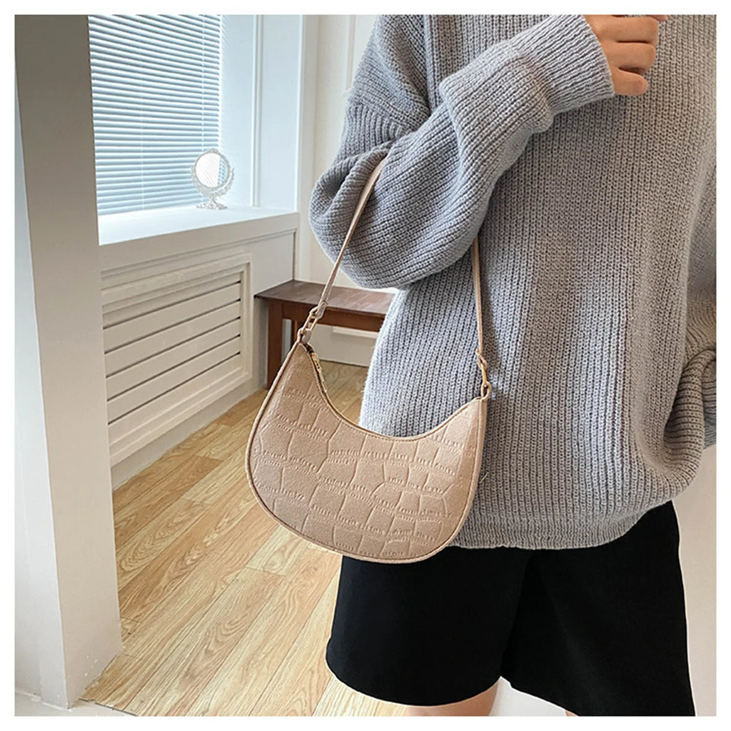 Women Handbag Solid Colors Sweet Small Shoulder Purses
