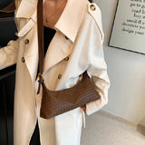 Casual Armpit Bag for Women Woven Handbags