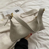 Casual Armpit Bag for Women Woven Handbags