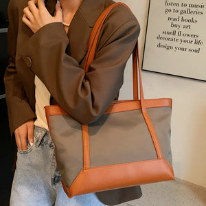 Oxford Shoulder Bags For Women Large Tote Bag Handbag Underarm Bag