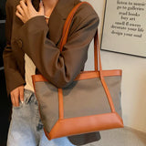 Oxford Shoulder Bags For Women Large Tote Bag Handbag Underarm Bag