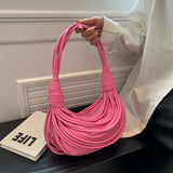 Braided Underarm Bag Women's Handbag Casual Solid Shoulder Bags