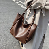 Women's Pu Leather Shoulder Bag Casual Handbag