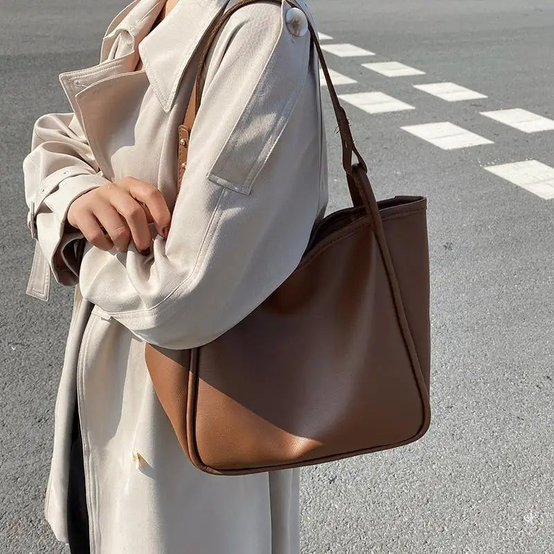 Women's Pu Leather Shoulder Bag Casual Handbag