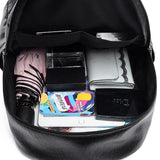 Women Travel Backpack High PU Leather Girls School Backpack