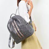 Women Travel Backpack High PU Leather Girls School Backpack