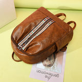 Women Travel Backpack High PU Leather Girls School Backpack