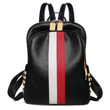 Women Travel Backpack Soft PU Leather School Backpack