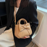 Women's Small Flap Shoulder Bag Solid Color Ladies Handbag