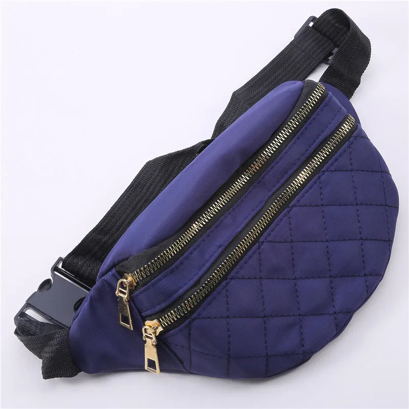 Women's Rhombus Belt Bag Crossbody Chest Purse