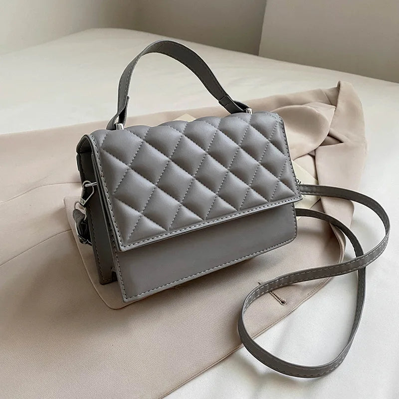 Embroidered Flap Shoulder Bag Crossbody Messenger Handbag