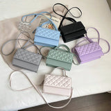 Embroidered Flap Shoulder Bag Crossbody Messenger Handbag