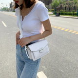 Braided Shoulder Strap Ladies Bag Single Women Shoulder Bag