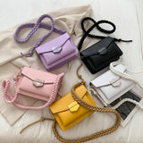Braided Shoulder Strap Ladies Bag Single Women Shoulder Bag