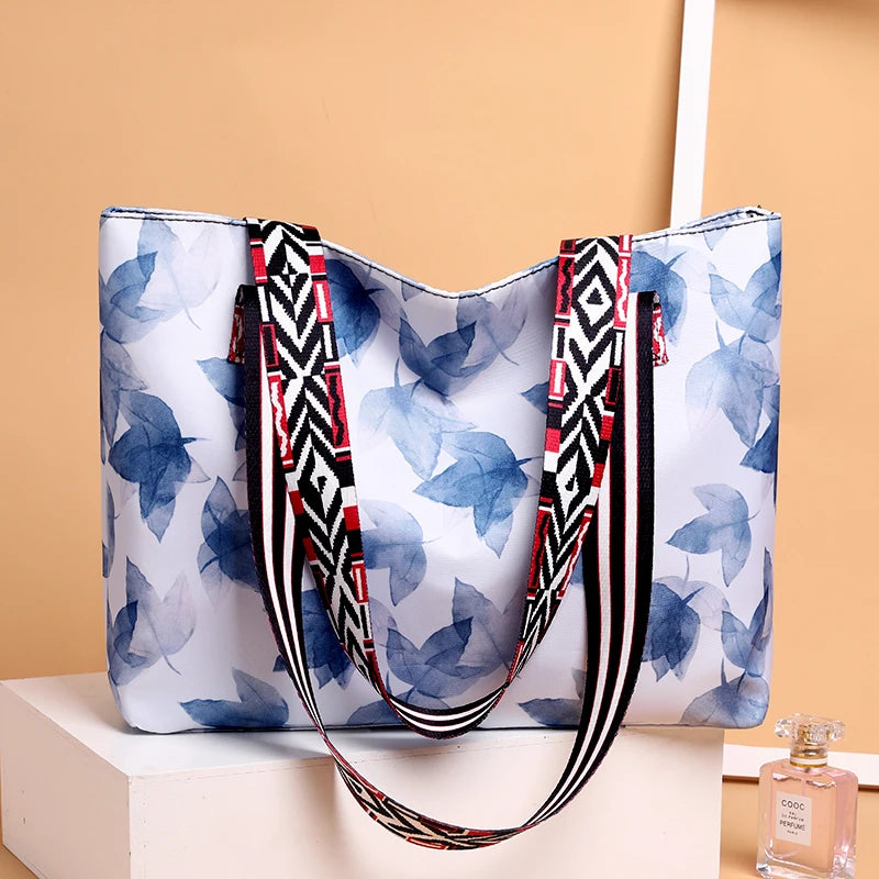 Oxford Cloth Tote Bag Shoulder Bags Women Big Shopping Handbag