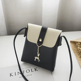 Casual Deer Charm Shoulder Diagonal Bag Mobile Phone Bag