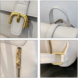 Vintage Leather Backpack Women School Bags Small Real Cow Skin