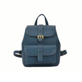 Vintage Leather Backpack Women School Bags Small Real Cow Skin