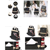 Large Capacity Rivet Oxford Backpack for Women