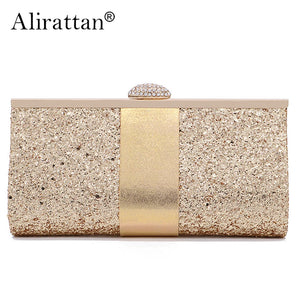 Rhinestone Sequin Dinner Clutch Bag Chain Shoulder Evening Bag
