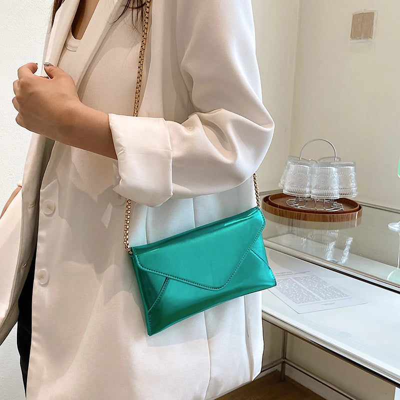 Soild Flap Chain Crossbody Bags For Women Shoulder Bag