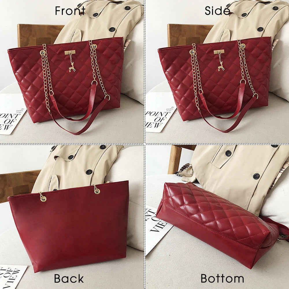 Chain Style Shoulder Messenger Bag Travel Casual Handbags