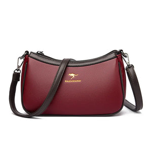 Casual Soft Leather Shoulder Bag for Women